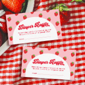 ベリースイートベビーシャワーオムツラッフル エンクロージャーカード