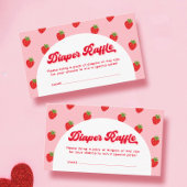 ベリースイートベビーシャワーオムツラッフル エンクロージャーカード