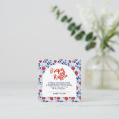 ベリースイートベビーシャワーオムツラッフル エンクロージャーカード (スタンド正面)