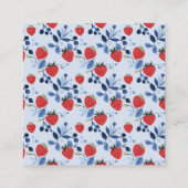 ベリースイートベビーシャワーオムツラッフル エンクロージャーカード (裏面)