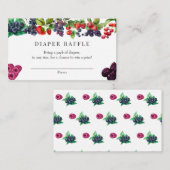 ベリースイートベビーシャワーオムツラッフル エンクロージャーカード (正面/裏面)
