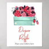 ベリースイートベビーシャワーオムツラッフル ポスター (正面)