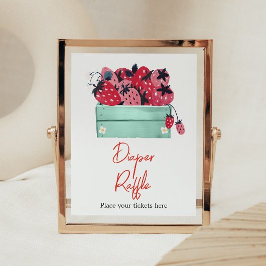 ベリースイートベビーシャワーオムツラッフル ポスター