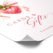 ベリースイートベビーシャワーカード&ギフトテーブルサイン ポスター (角)