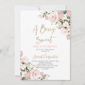 ベリースイートベビーシャワーガール招待状 招待状 (正面)