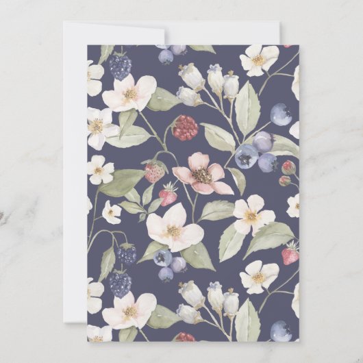 ベリースイートベビーシャワーゲームカードの上または下 招待状 (裏面)