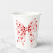 ベリースイートベビーシャワーコケットボウ 紙コップ (正面)