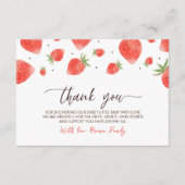 ベリースイートベビーシャワーサンキューカード エンクロージャーカード (正面)