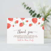 ベリースイートベビーシャワーサンキューカード エンクロージャーカード (スタンド正面)