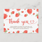 ベリースイートベビーシャワーサンキューカード エンクロージャーカード (正面)
