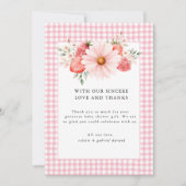 ベリースイートベビーシャワーサンキューカード サンキューカード (正面)