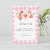 ベリースイートベビーシャワーサンキューカード サンキューカード (スタンド正面)