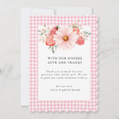 ベリースイートベビーシャワーサンキューカード サンキューカード (正面)