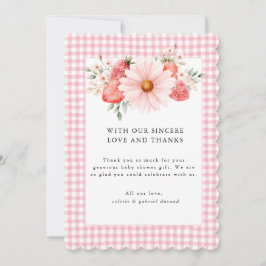 ベリースイートベビーシャワーサンキューカード サンキューカード