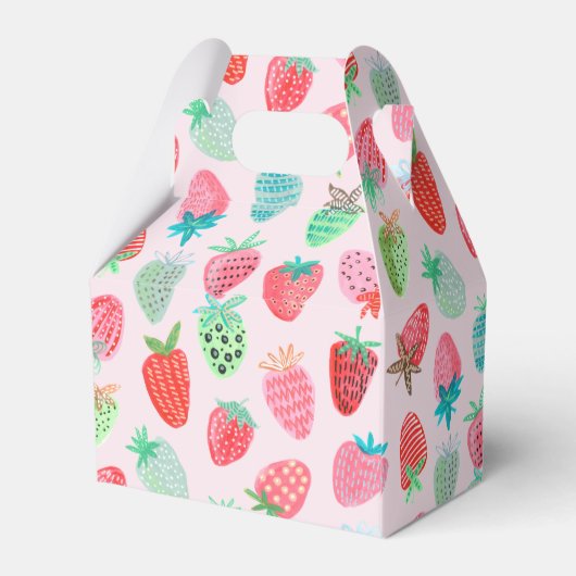 ベリースイートベビーシャワーストロベリー フェイバーボックス (裏面サイド)