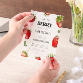 ベリースイートベビーシャワーパーティの招待状 ベラム紙招待状