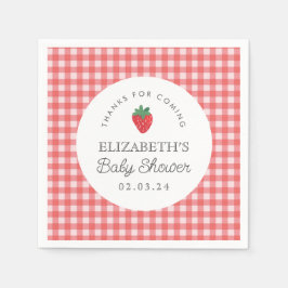 ベリースイートベビーシャワーピクニック スタンダードカクテルナプキン