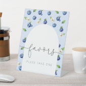 ベリースイートベビーシャワーブルーベリーの好意 台座サイン (インサイチュ)