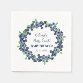 ベリースイートベビーシャワーブルーベリーベビーガールボーイ スタンダードカクテルナプキン (正面)