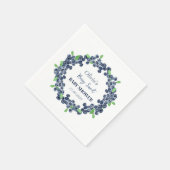 ベリースイートベビーシャワーブルーベリーベビーガールボーイ スタンダードカクテルナプキン (角)