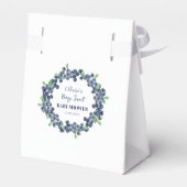 ベリースイートベビーシャワーブルーベリーベビーガールボーイ フェイバーボックス (裏面サイド)