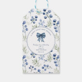 ベリースイートベビーシャワーブルーベリーボウスクエア ギフトタグ (裏面)