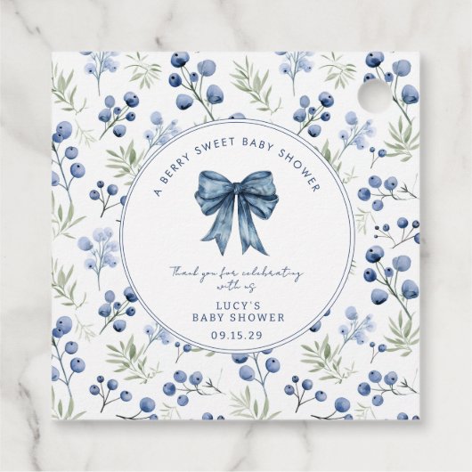 ベリースイートベビーシャワーブルーベリーボウスクエア フェイバータグ (裏面)