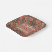 ベリースイートベビーシャワープレート – イチゴ ペーパープレート (傾斜あり)