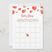 ベリースイートベビーシャワーベビービンゴゲームカード 招待状 (正面)