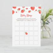 ベリースイートベビーシャワーベビービンゴゲームカード 招待状 (スタンド正面)