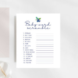 ベリースイートベビーシャワーベビーワードスクランブルゲーム