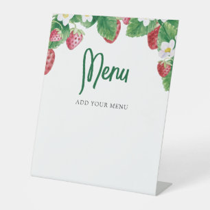 ベリースイートベビーシャワーメニュー 台座サイン
