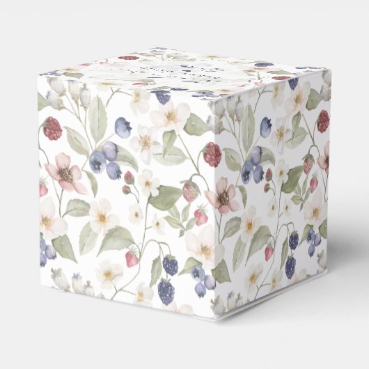 ベリースイートベビーシャワーワイルドベリーありがとう フェイバーボックス (裏面サイド)