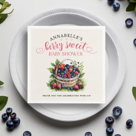 ベリースイートベビーシャワーワイルドベリー スタンダードカクテルナプキン