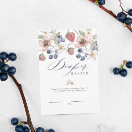 ベリースイートベビーシャワーワイルドベリー&フラワー エンクロージャーカード