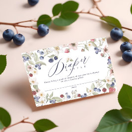 ベリースイートベビーシャワーワイルドベリー&フラワー エンクロージャーカード