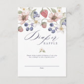 ベリースイートベビーシャワーワイルドベリー&フラワー エンクロージャーカード (正面)