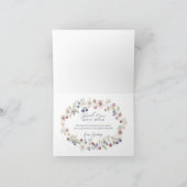 ベリースイートベビーシャワーワイルドベリー&フラワー サンキューカード (内部)