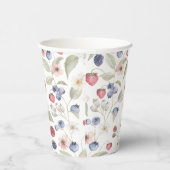 ベリースイートベビーシャワーワイルドベリー&フラワー 紙コップ (右)