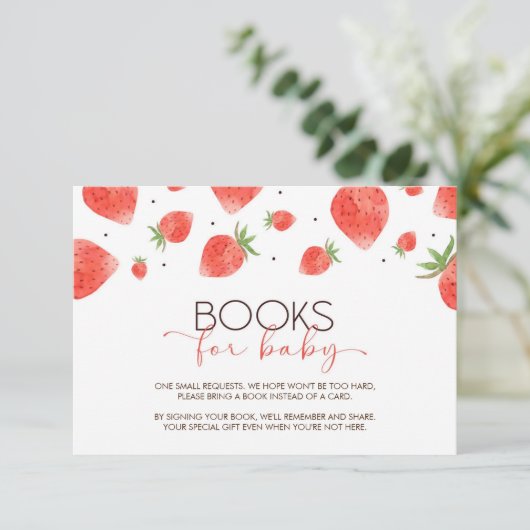 ベリースイートベビーシャワー予約リクエストカード エンクロージャーカード (スタンド正面)