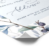 ベリースイートベビーシャワー住所と封筒 ポスター (角)