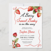 ベリースイートベビーシャワー招待状と写真 招待状 (正面)