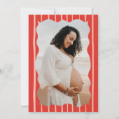 ベリースイートベビーシャワー招待状と写真 招待状 (裏面)