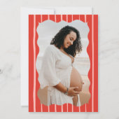 ベリースイートベビーシャワー招待状と写真 招待状 (裏面)