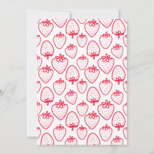 ベリースイートベビーシャワー招待状招待状 招待状 (裏面)