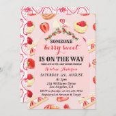 ベリースイートベビーシャワー招待状招待状 招待状 (正面/裏面)