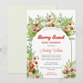 ベリースイートベビーシャワー招待状 招待状 (正面/裏面)