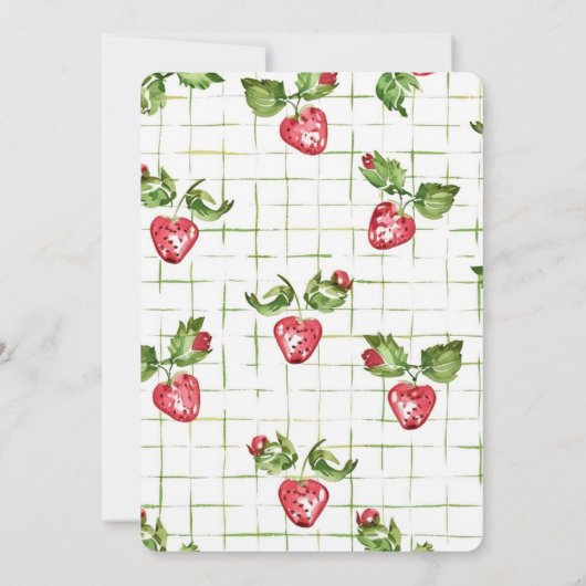 ベリースイートベビーシャワー招待状 招待状 (裏面)