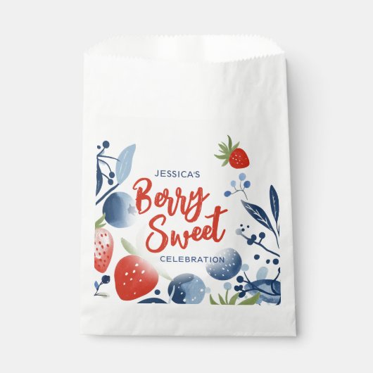 ベリースイートベビーシャワー紙プレート フェイバーバッグ (正面)