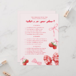 ベリースイートベビーシャワー電話ゲームカード